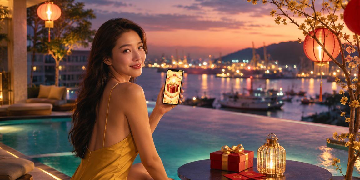 Không khí Vũng Tàu với lồng đèn gợi nhịp xem kết quả xổ số dịp lễ